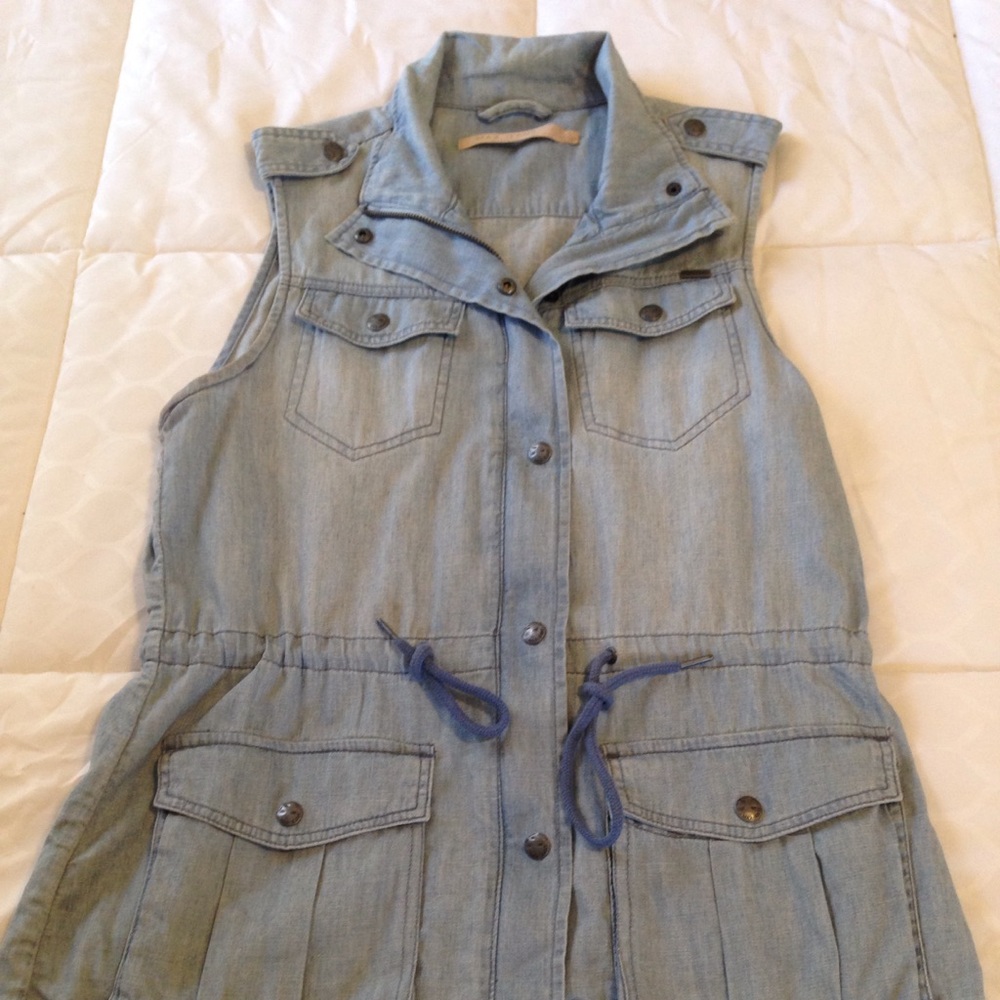 Light denim vest